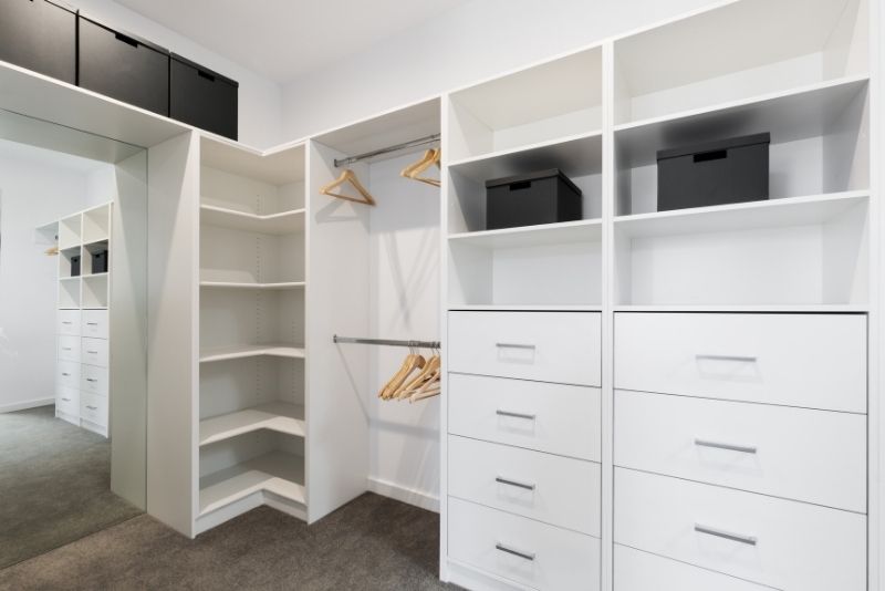 bedroom wardrobe with tv space